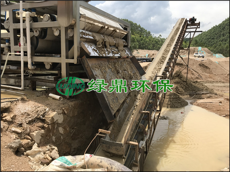 漳州洗沙厂泥浆处理工程 沙场泥浆污泥脱水机运用